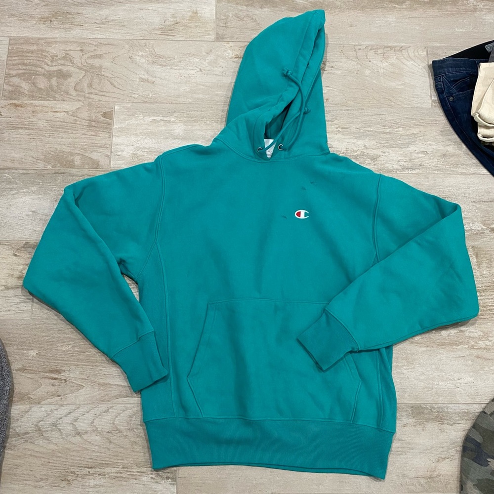 Turquoise Champion Hoodie